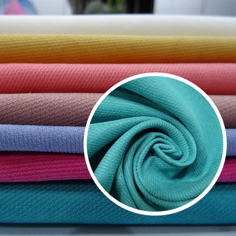 Twill Plain Dyed Microfiber Fabric for shorts high quality